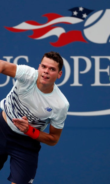 The Latest: Raonic stunned by 120th-ranked qualifier from US